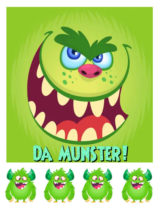 Da Munster! Flyer (US Letter) template
