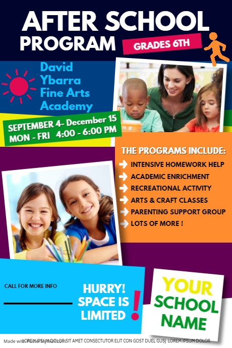 Post Program Poster Copy of After School Program | PosterMyWall