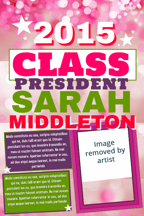 Class President Template PosterMyWall