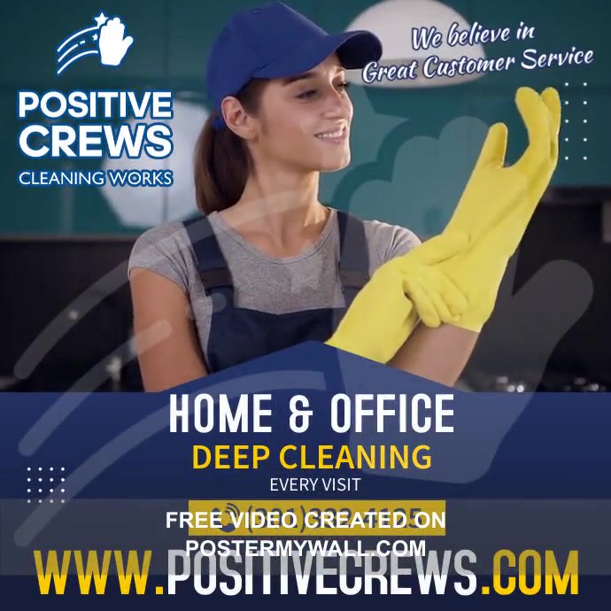 Home & Office Cleaning Services Video Ad PosterMyWall