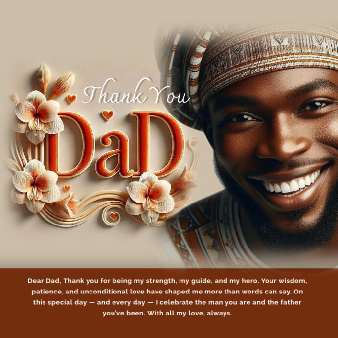 Dad Instagram Post template