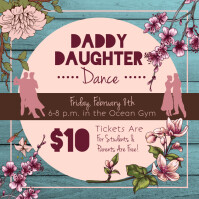 17 770 Free Printable Father Daughter Dance Invitations Customizable Design Templates Postermywall