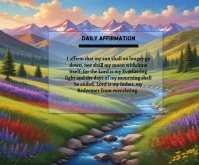 Daily Affirmation Medium Rectangle template