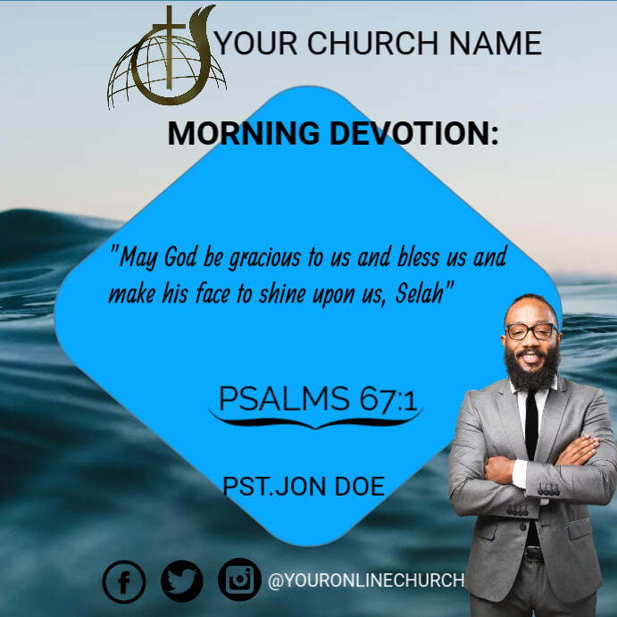 Copy of DAILY BIBLE DEVOTION | PosterMyWall