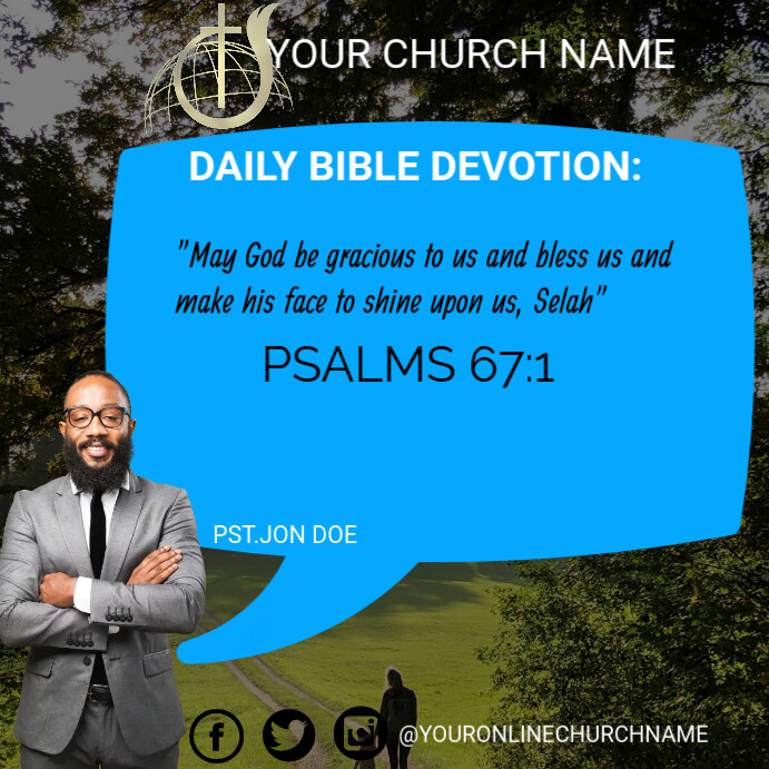 Copy of DAILY BIBLE DEVOTION | PosterMyWall