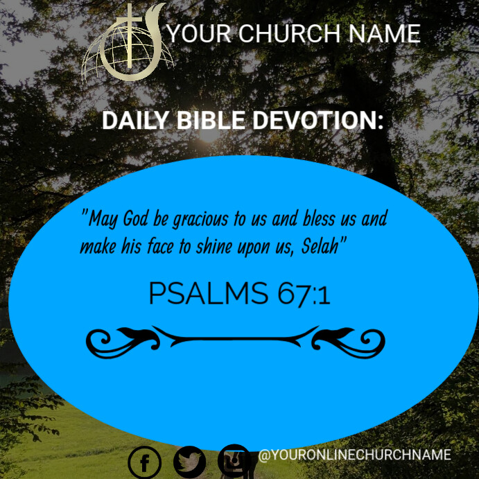 DAILY BIBLE DEVOTION Template | PosterMyWall