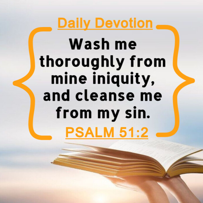 Daily Bible devotion verse design template | PosterMyWall