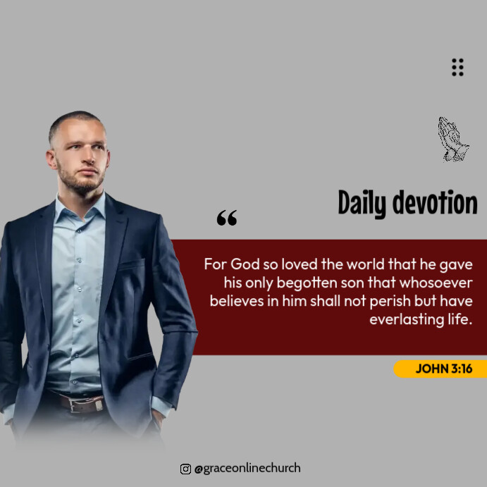 Daily devotion template