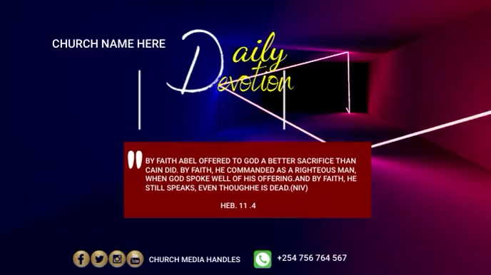 daily devotion Template | PosterMyWall