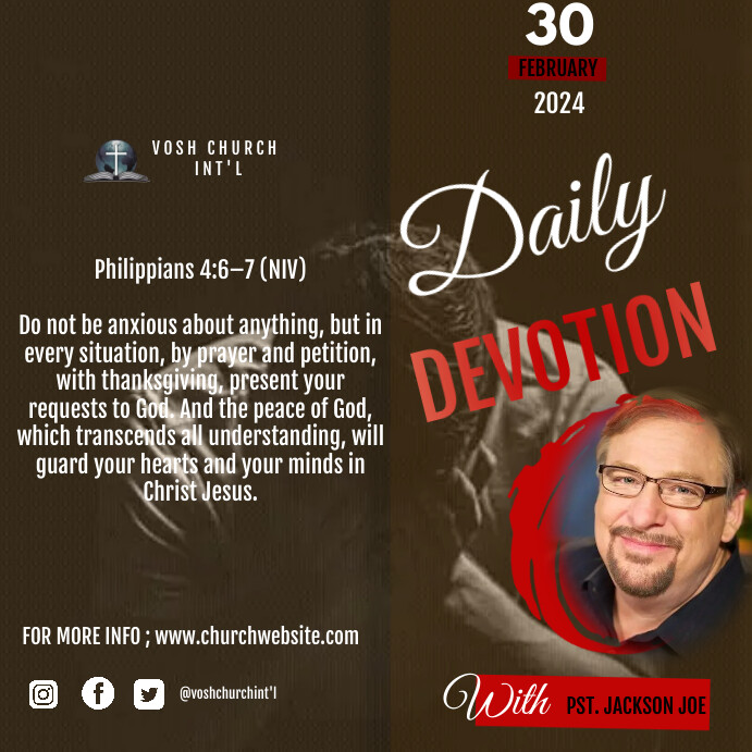 Plantilla de Daily devotion | PosterMyWall
