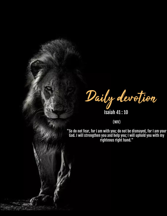 Daily devotion Flyer (US Letter) template