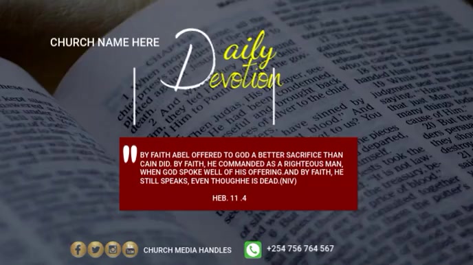 daily devotion Template | PosterMyWall