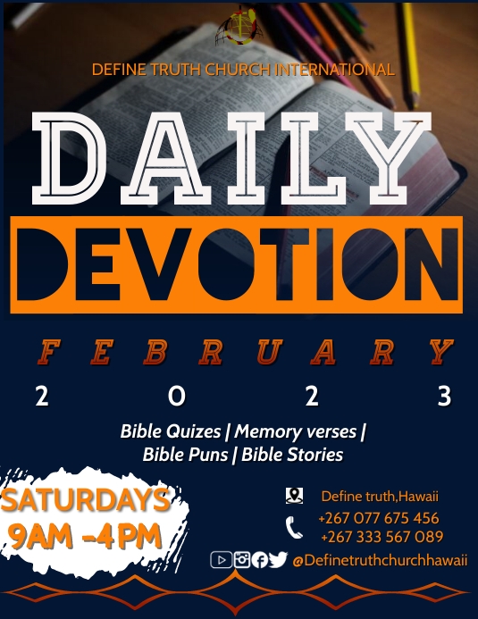 Copy of daily devotion | PosterMyWall