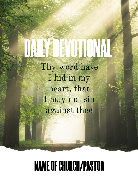 Daily Devotional Template | PosterMyWall