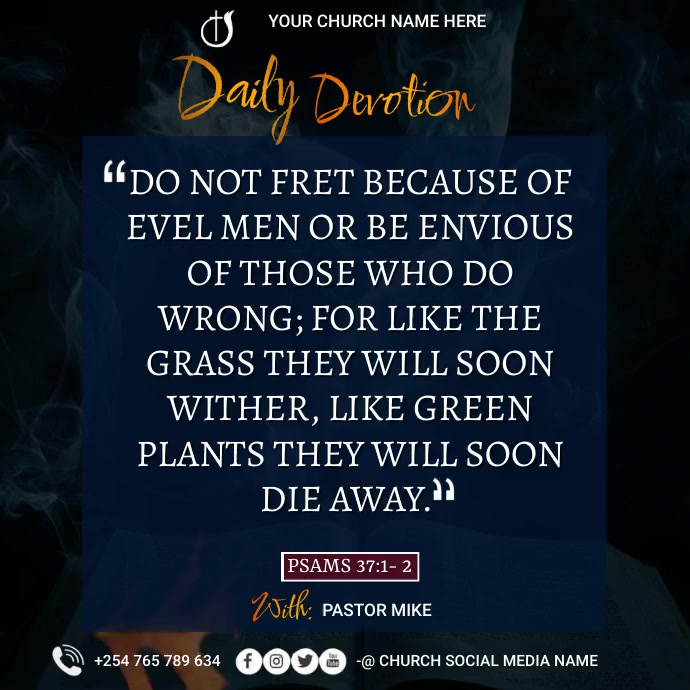 Copy of daily devotionals | PosterMyWall