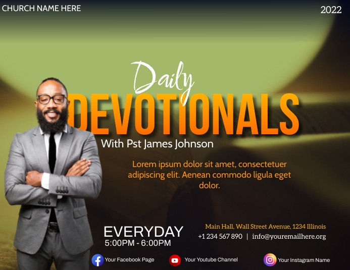 Copy of daily devotionals flyer | PosterMyWall