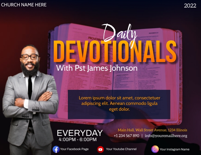 Copy of daily devotionals flyer | PosterMyWall