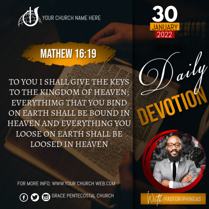 Copy of Daily devotions | PosterMyWall