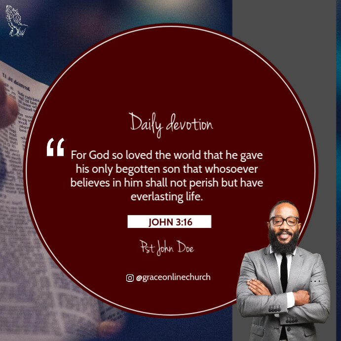 Daily devotions Template | PosterMyWall