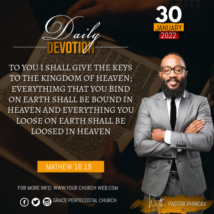 Daily devotions Template | PosterMyWall