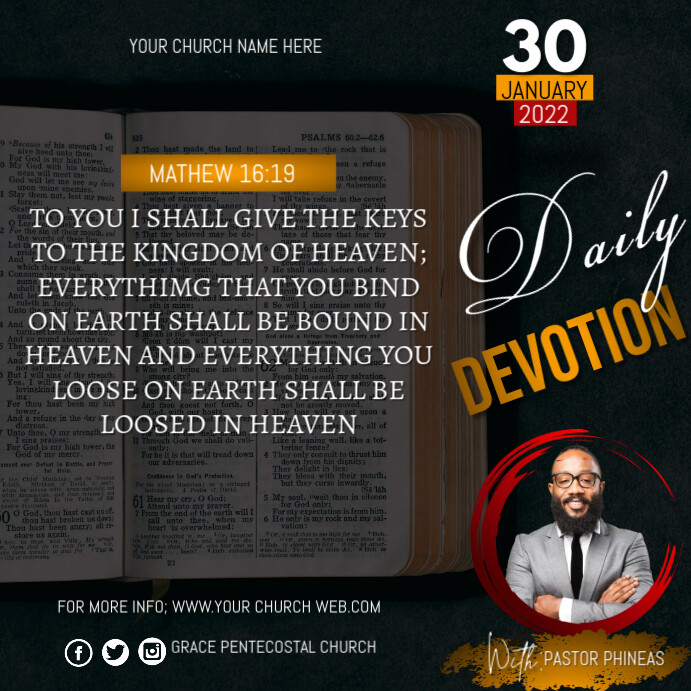 Daily devotions Template | PosterMyWall