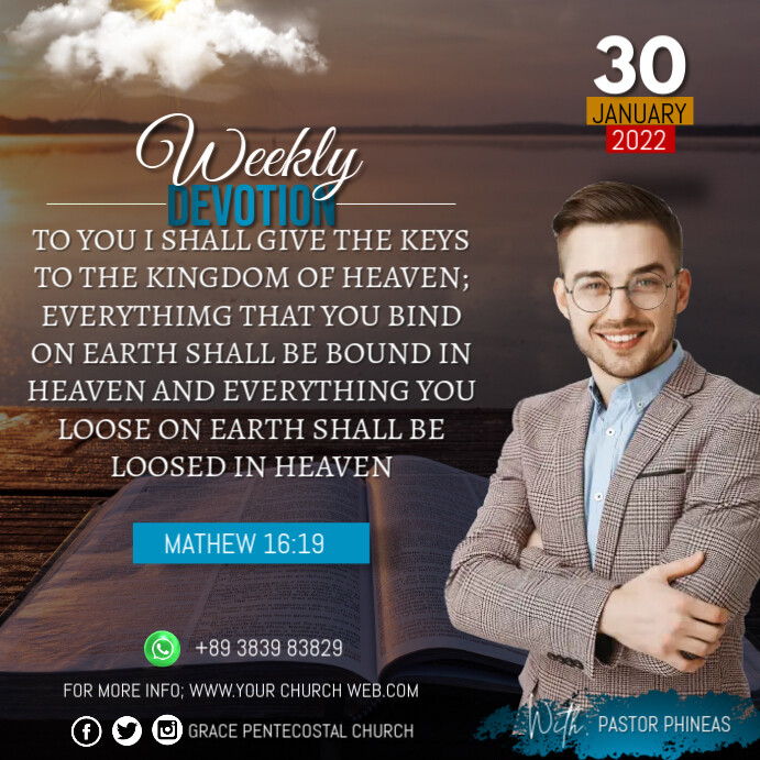 Daily devotions Template | PosterMyWall