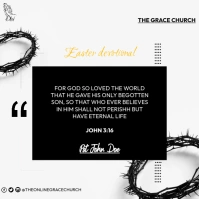 Daily devotions Message Instagram template