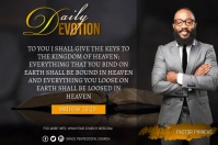 Daily devotions Poster template