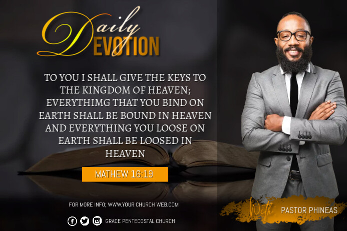 Copy of Daily devotions | PosterMyWall