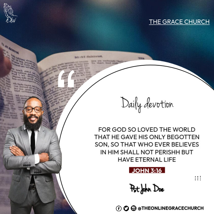 Copia de Daily devotions | PosterMyWall
