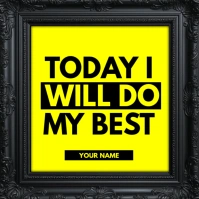 Daily Encouragement Frame Template Square (1:1)