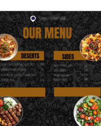 Daily food menu template Instagram Portrait