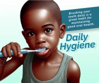 Daily hygiene Large Rectangle template