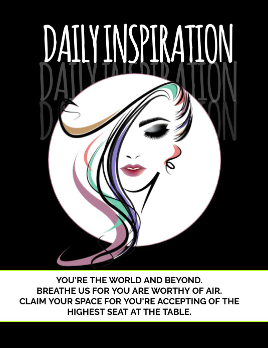 DAILY INSPIRATION FOR WOMEN (1) Flyer (US Letter) template