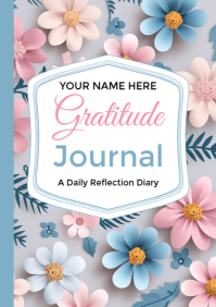 Weiß Gratitude Journal A4 Template