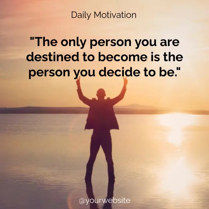 Daily Life Motivational Quotes Template | PosterMyWall