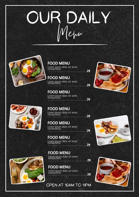 Copy of Daily Menu Ads | PosterMyWall