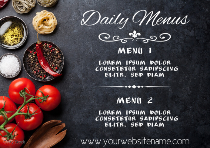 Daily Menu Template A4 Restaurant | PosterMyWall