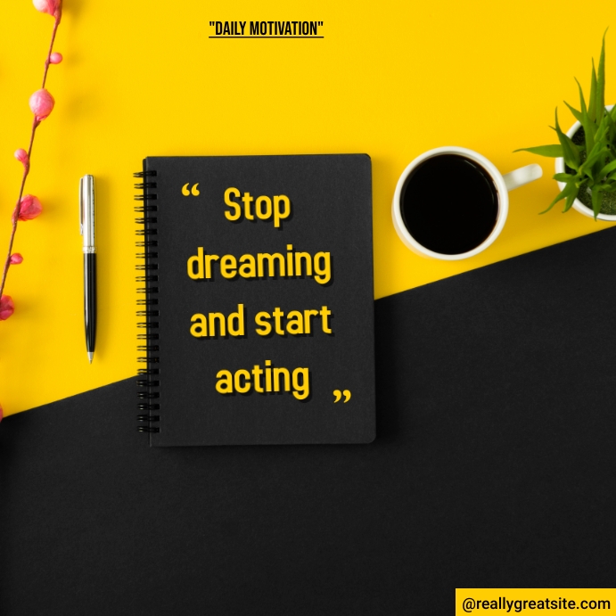 Daily Motivation Instagram Post template