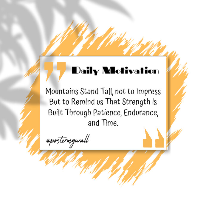 Daily Motivation Instagram Post template