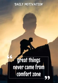 Daily Motivation A3 template