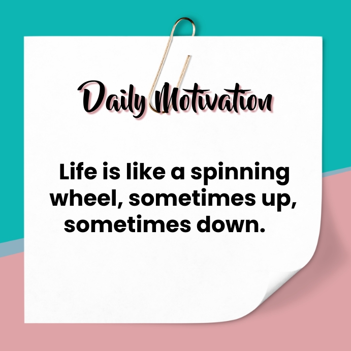 DAILY MOTIVATION Instagram Post template