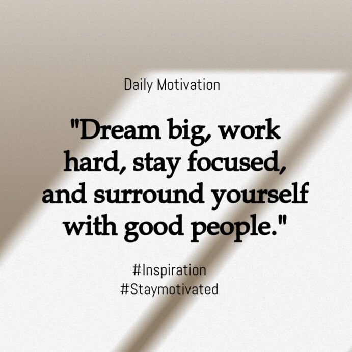 Plantilla de Daily motivation | PosterMyWall