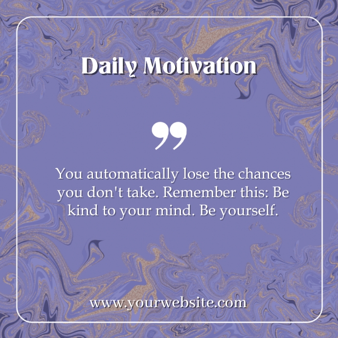 Daily motivation poster Template PosterMyWall