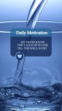 Daily Motivational Quote video Digitalanzeige (9:16) template