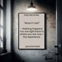 Daily Motivational Quotes  Square (1:1) template