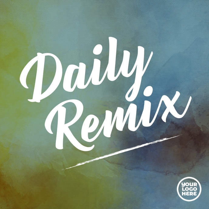 Daily Music Remix spotify album cover art ปกอัลบั้ม template