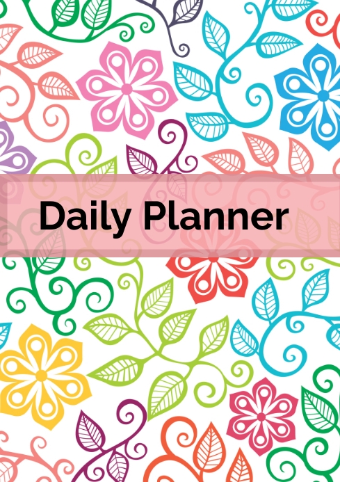 Daily planner book cover Template | PosterMyWall
