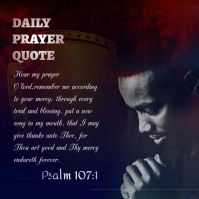 Purple Daily Prayer Quote Логотип Template