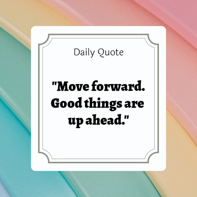 Daily Quote Album Cover template